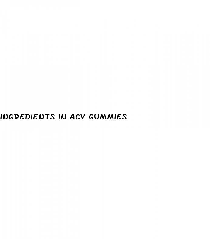 ingredients in acv gummies