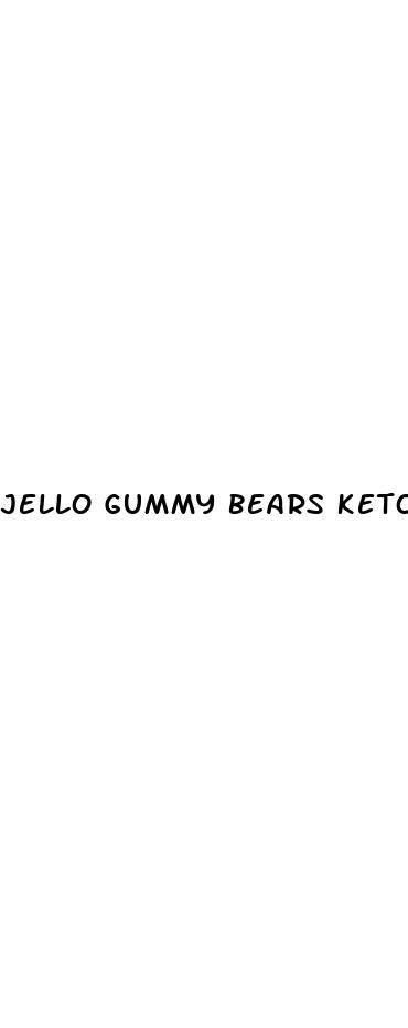 jello gummy bears keto