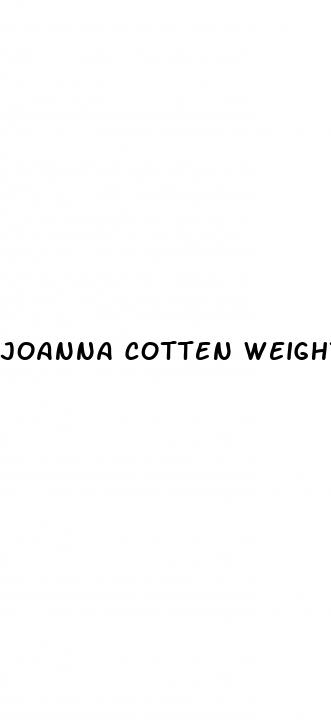 joanna cotten weight loss