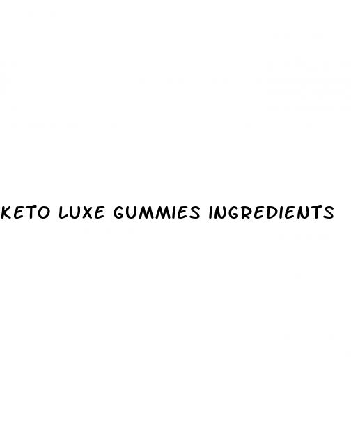 keto luxe gummies ingredients