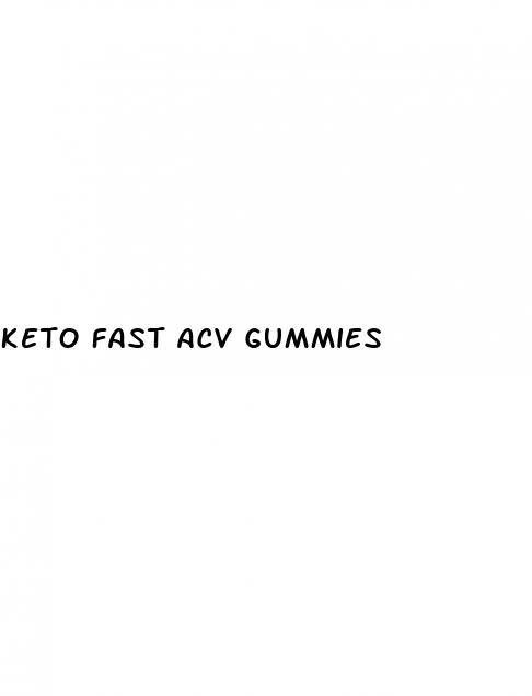 keto fast acv gummies