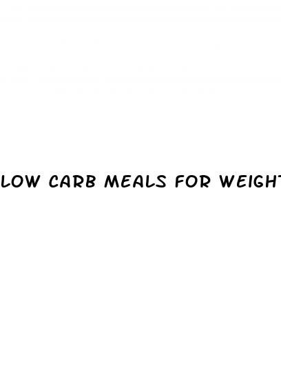 low carb meals for weight loss