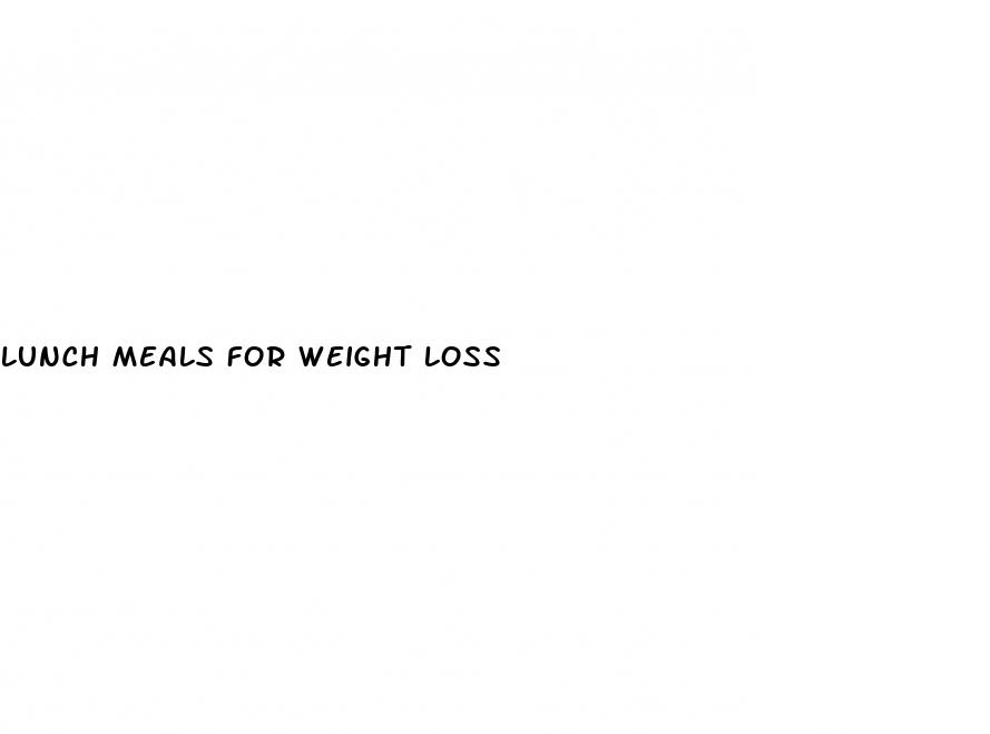 lunch meals for weight loss