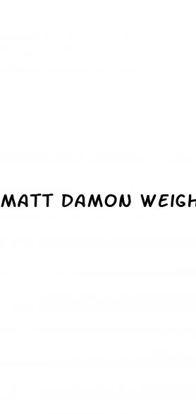 matt damon weight loss the martian