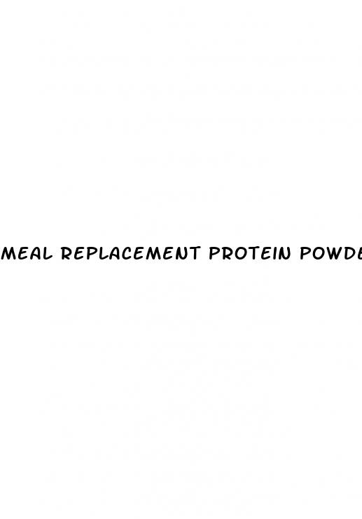 meal replacement protein powder for weight loss