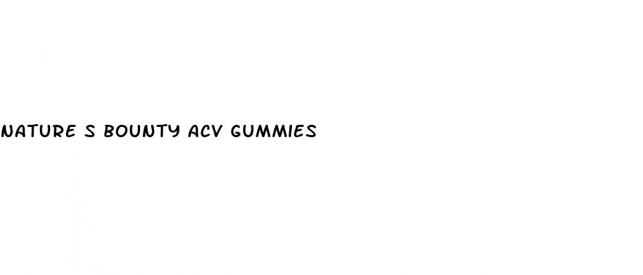 nature s bounty acv gummies