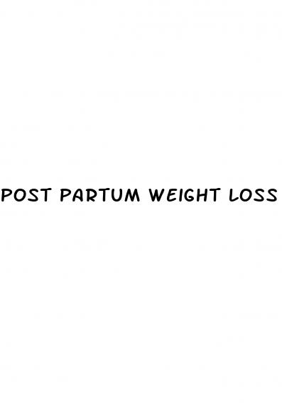 post partum weight loss