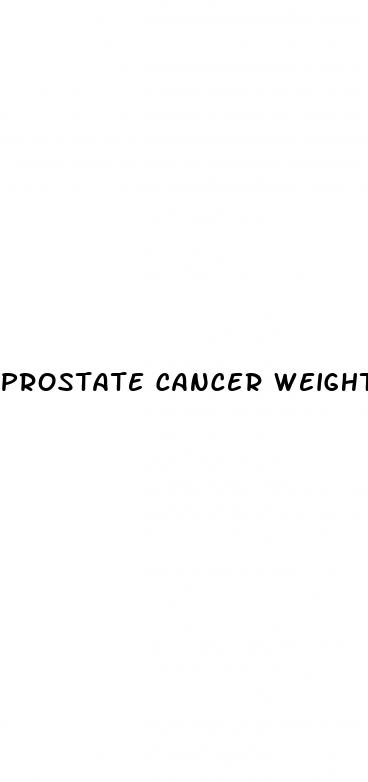 prostate cancer weight loss