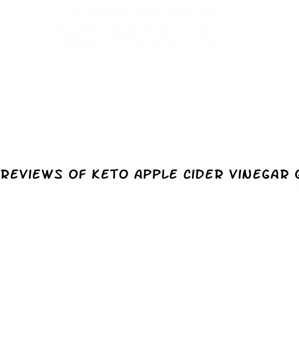 reviews of keto apple cider vinegar gummies