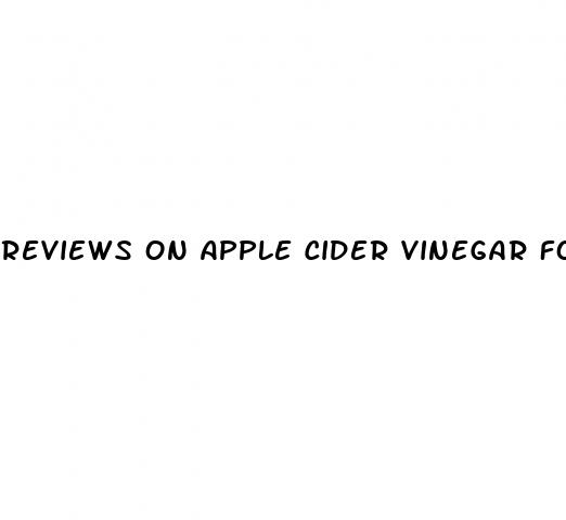 reviews on apple cider vinegar for weight loss