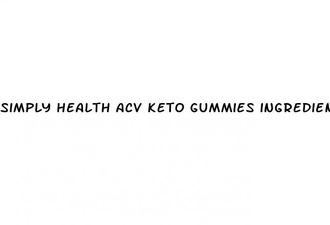 simply health acv keto gummies ingredients