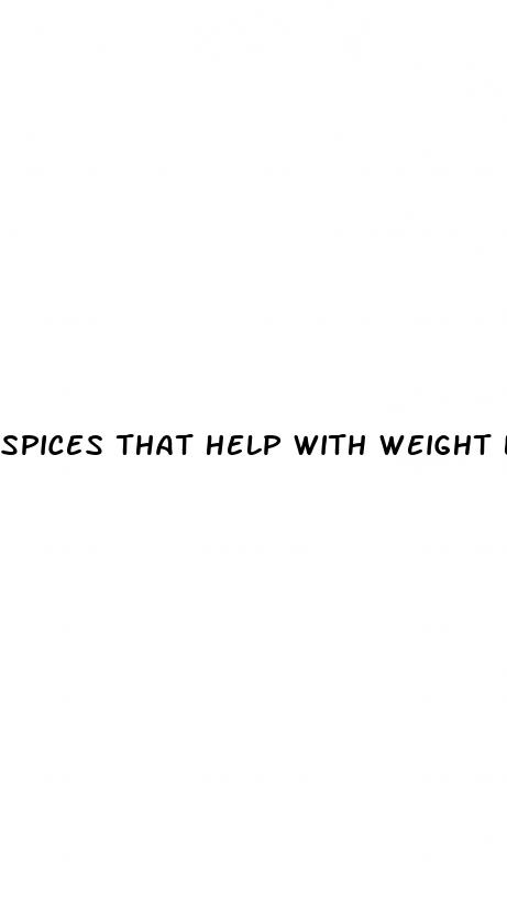 spices that help with weight loss