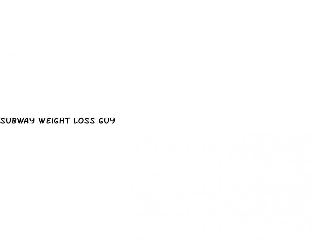 subway weight loss guy