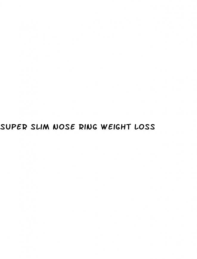 super slim nose ring weight loss