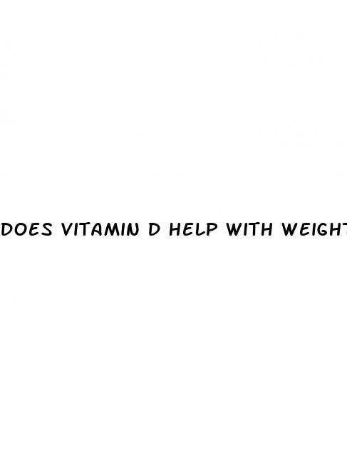 does vitamin d help with weight loss