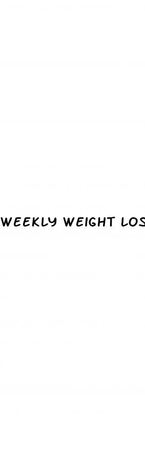 weekly weight loss tracker