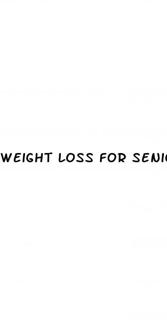 weight loss for seniors