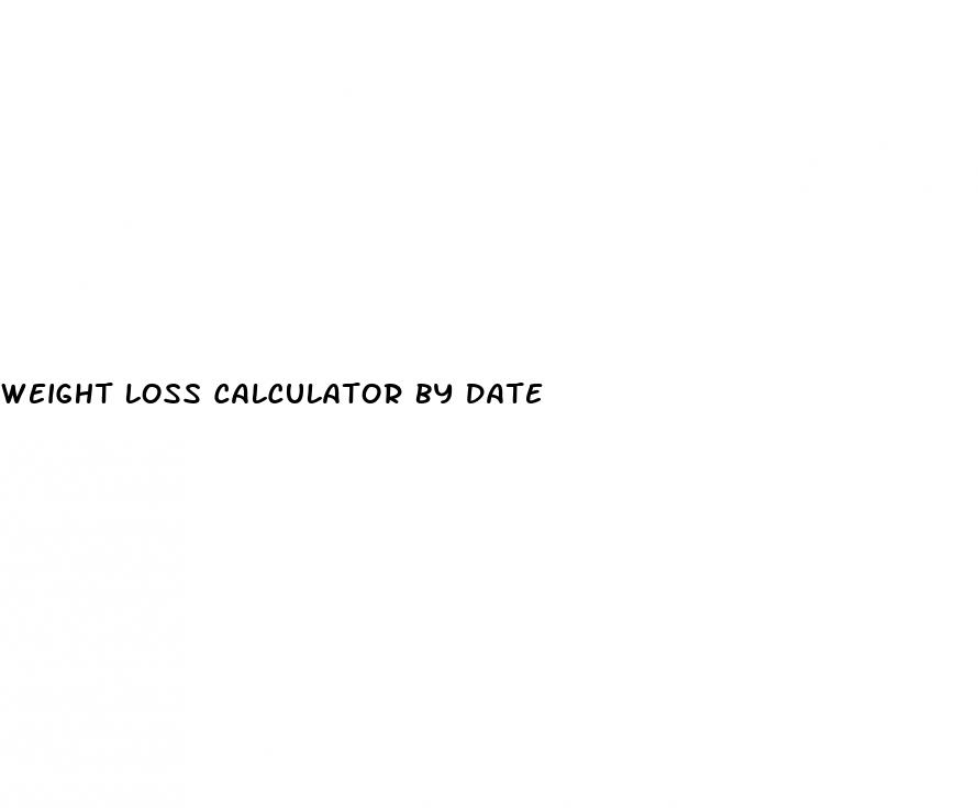 weight loss calculator by date