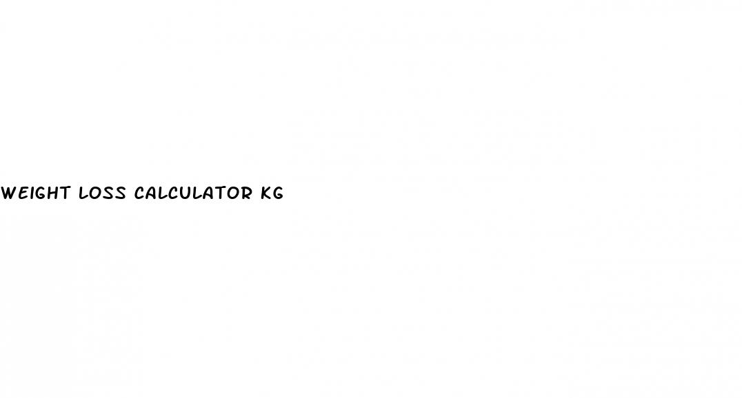 weight loss calculator kg