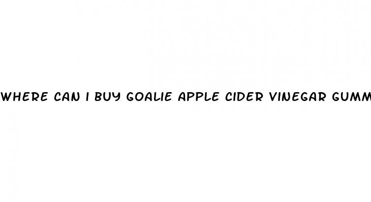 where can i buy goalie apple cider vinegar gummies