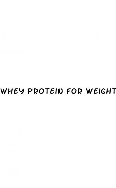 whey protein for weight loss female
