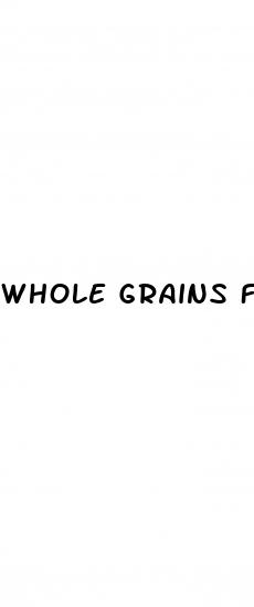whole grains for weight loss