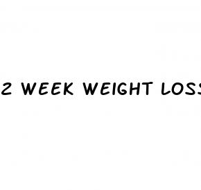 2 week weight loss plan