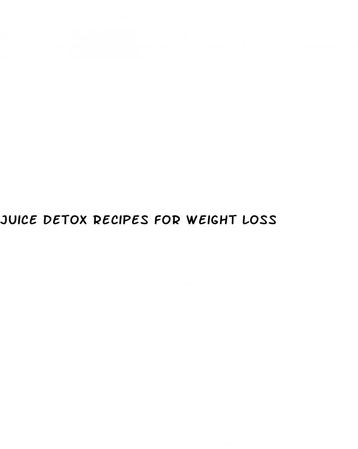 juice detox recipes for weight loss
