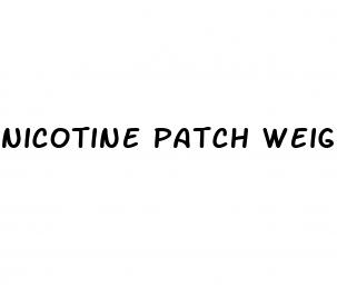 nicotine patch weight loss