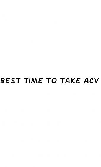 best time to take acv
