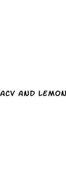 acv and lemon juice for weight loss