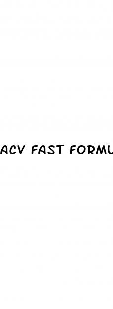 acv fast formula keto gummie