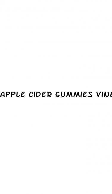 apple cider gummies vinegar benefits