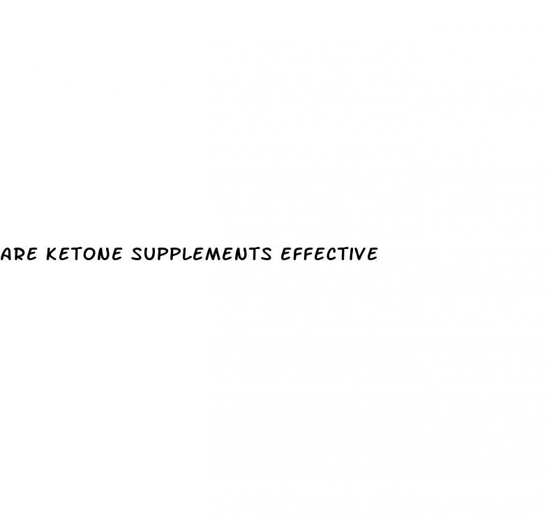 are ketone supplements effective