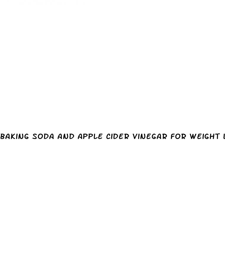 baking soda and apple cider vinegar for weight loss
