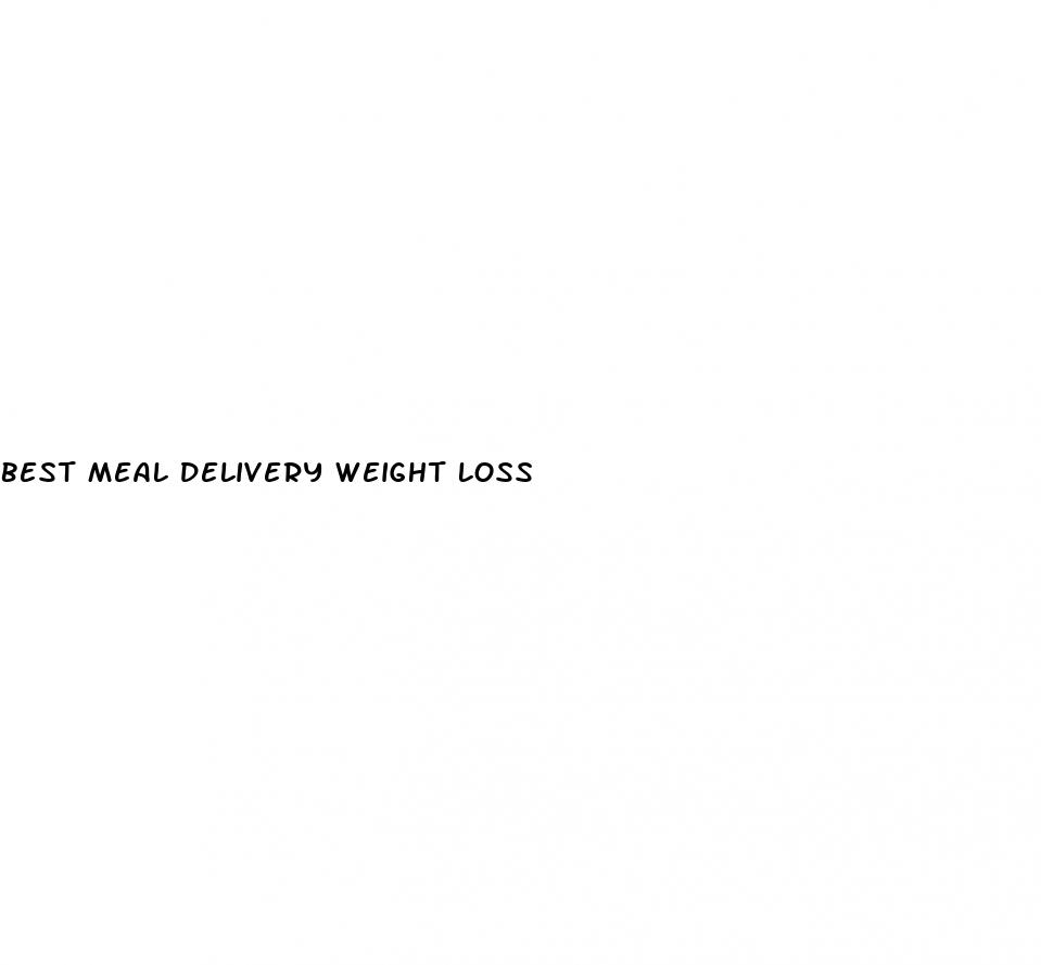 best meal delivery weight loss