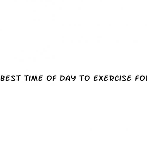best time of day to exercise for weight loss