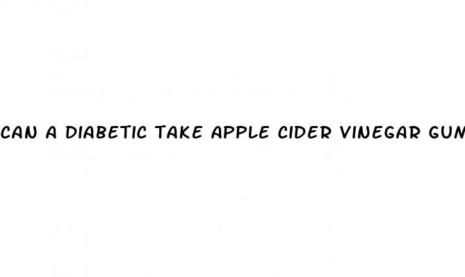 can a diabetic take apple cider vinegar gummies