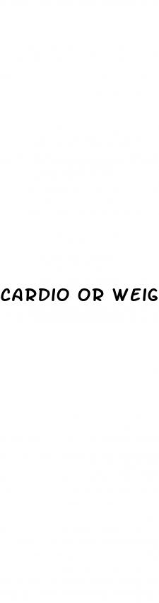 cardio or weights first for fat loss