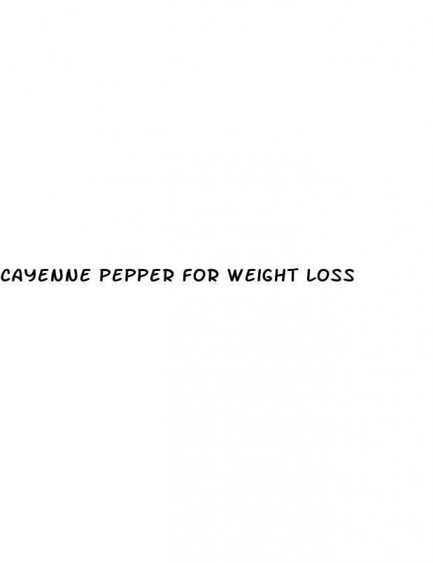 cayenne pepper for weight loss