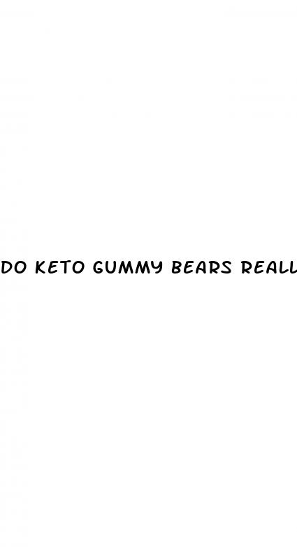 do keto gummy bears really work