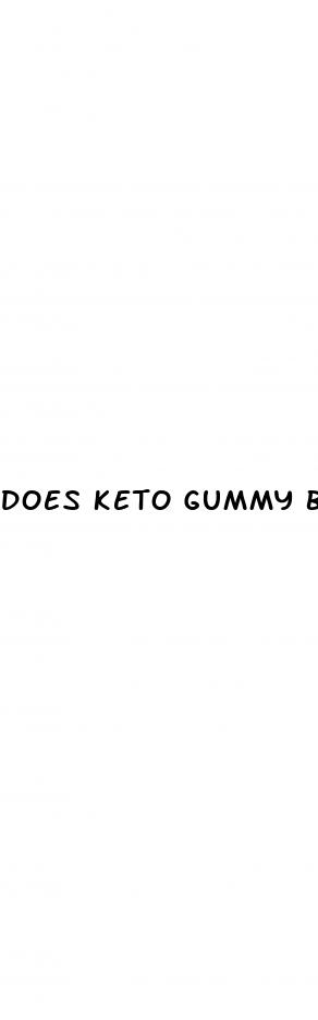 does keto gummy bears work