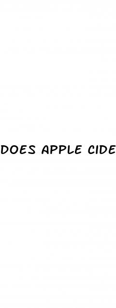 does apple cider vinegar