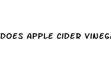 does apple cider vinegar increase appetite