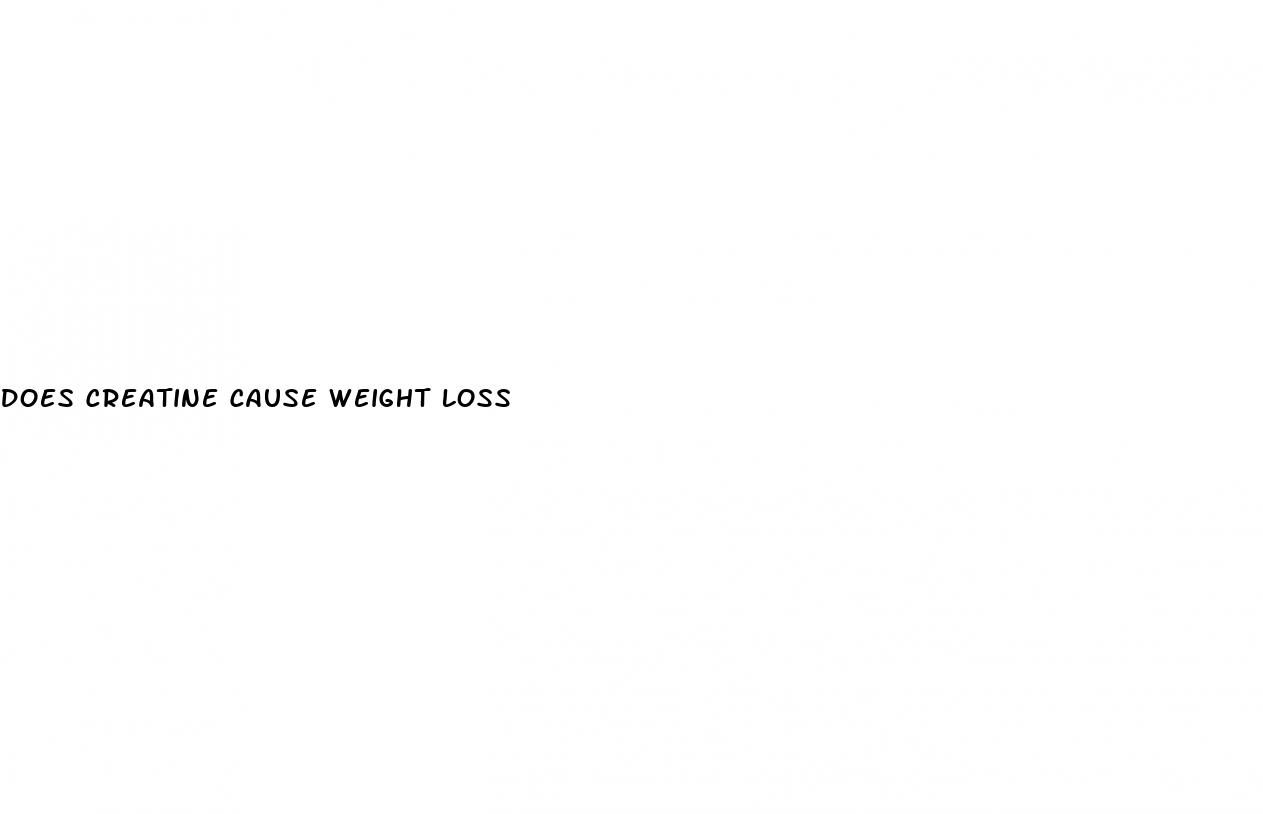 does creatine cause weight loss