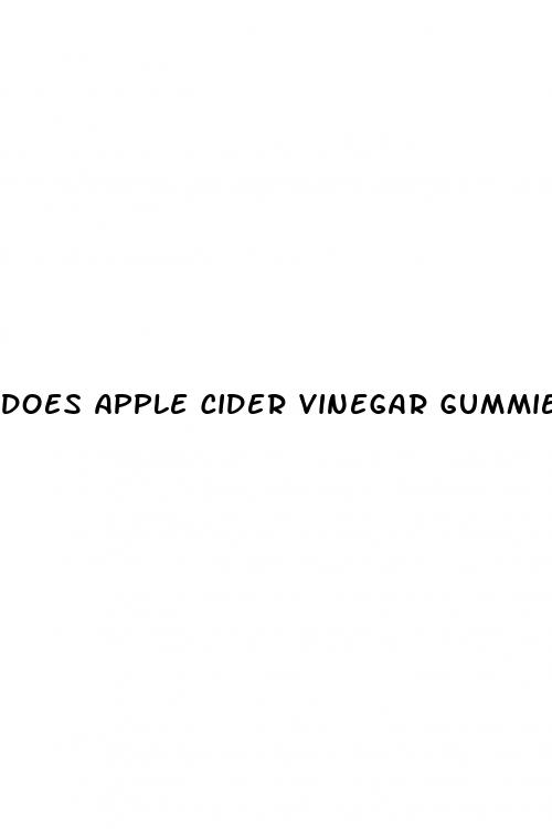 does apple cider vinegar gummies give you energy