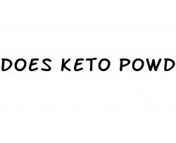 does keto powder work