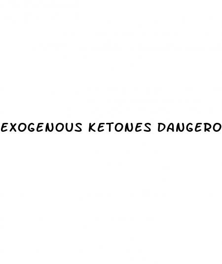 exogenous ketones dangerous