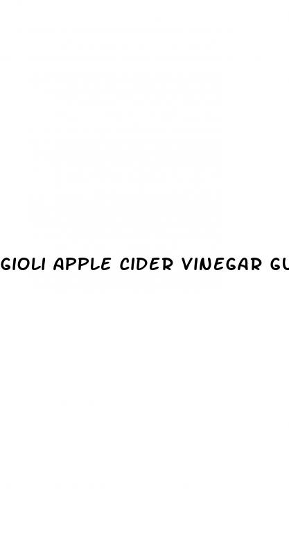 gioli apple cider vinegar gummies