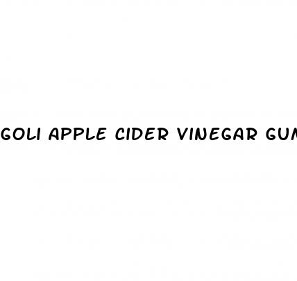 goli apple cider vinegar gummies nutrition information